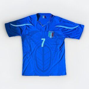 Soccer Jersey Del Piero #7 Italy 2006 Home Football Shirt, Men's Size Medium